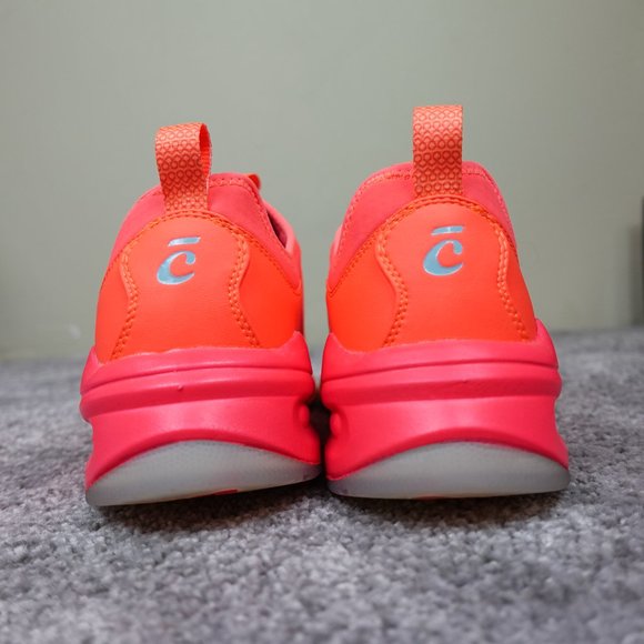 Clove Classic Shoes Womens Sneakers Work Neon Orange Nursing Running Walking - Picture 4 of 13